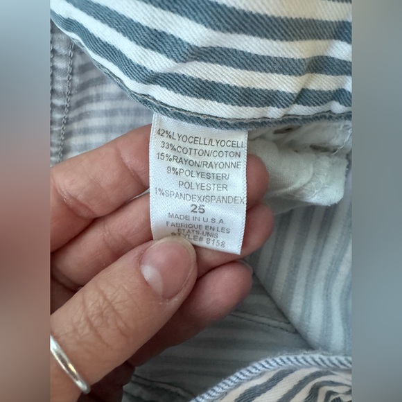 Free People Railroad Striped Jeans size 25 - Picture 4 of 9